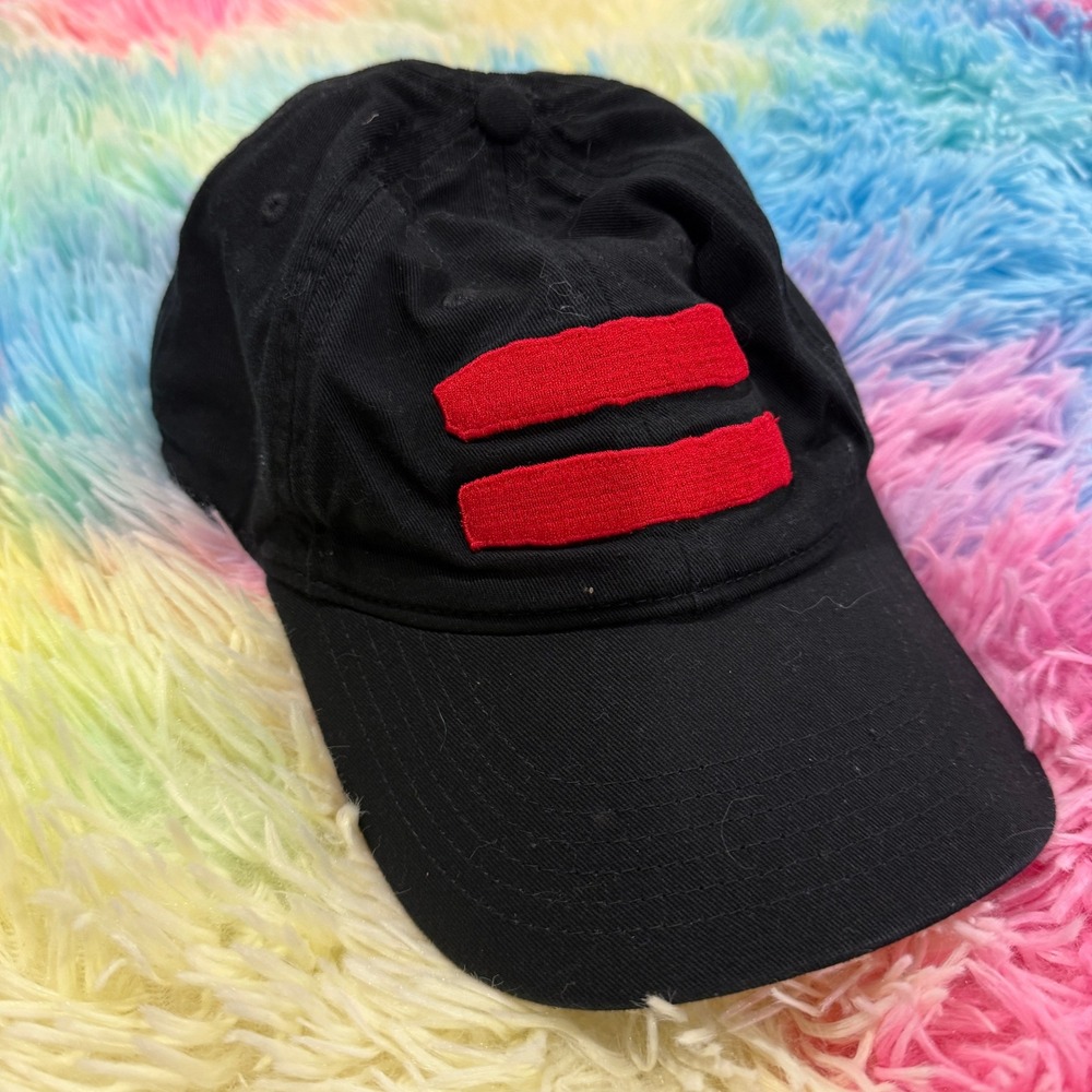 Ed Sheeran Equals Album Merch Black Baseball Cap Red Logo Adjustable Hat‎